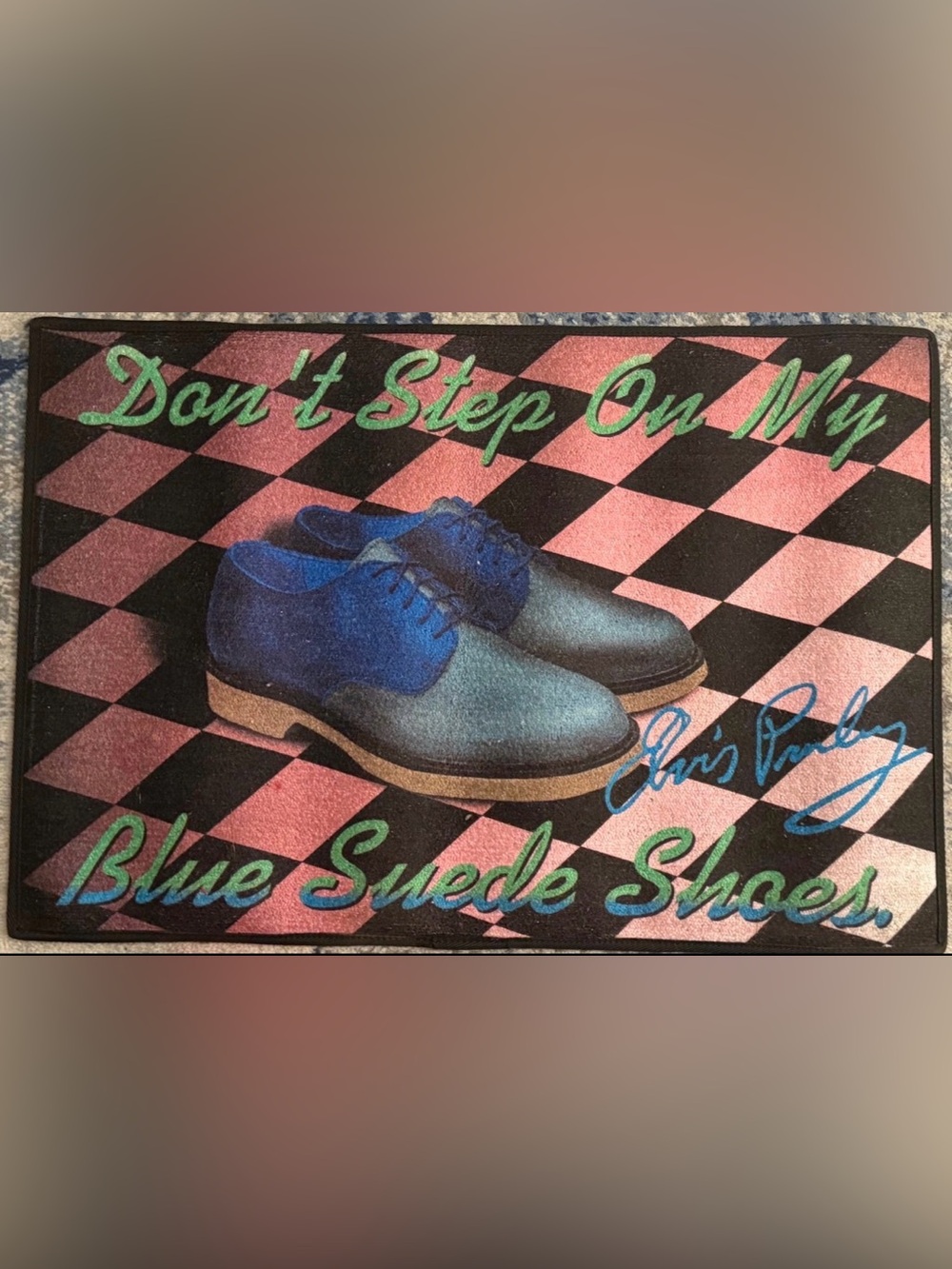 RARE Vintage Elvis Door Mat